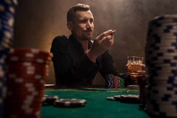 Tampilan layar pengguna yang menikmati permainan live casino dengan dealer nyata secara langsung
